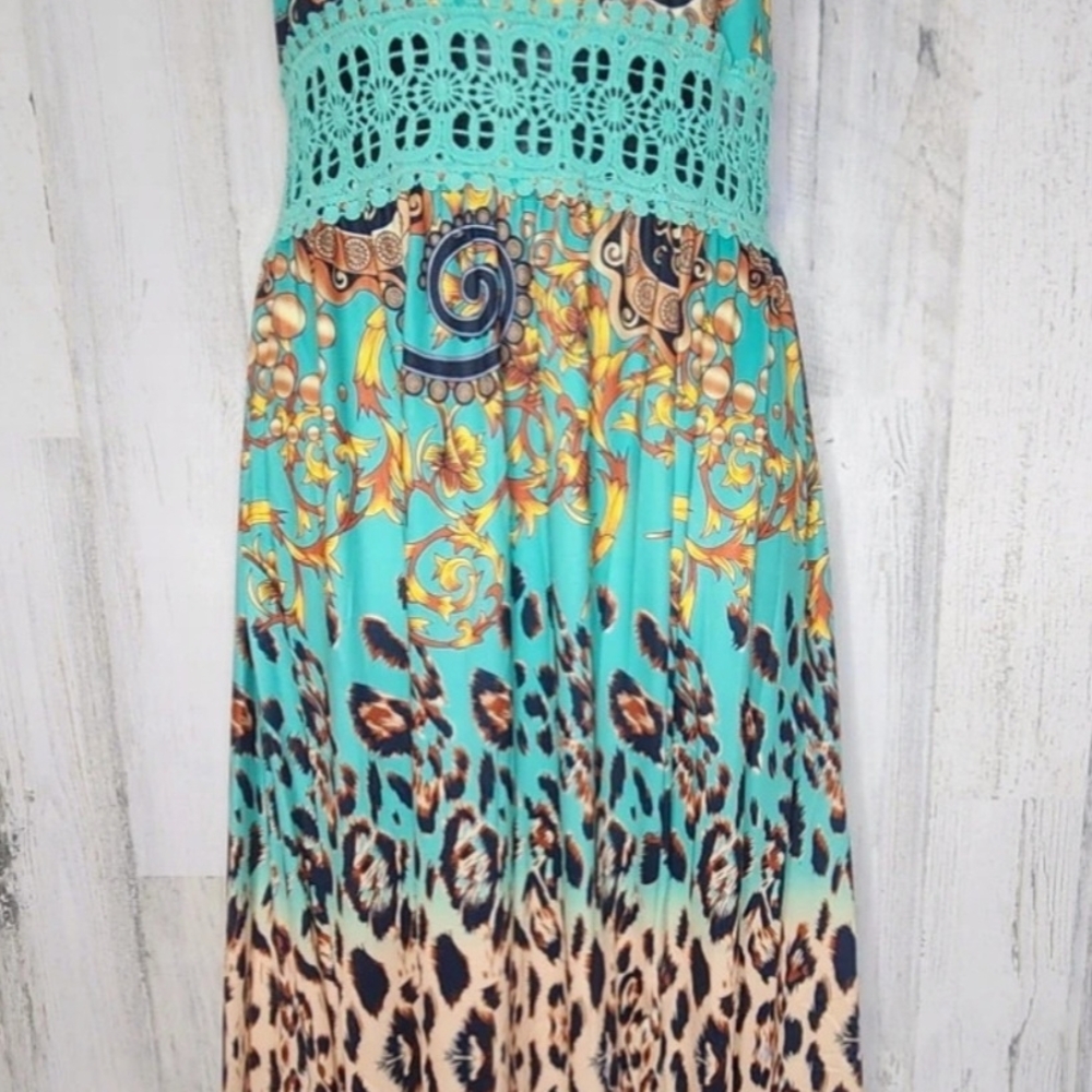 Turquoise Summer Maxi Dress